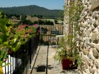 La Cantina apartment balcony overlooking the panoramic counryside.