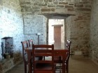 Dining Room with ancient glass oven.