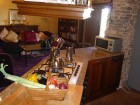 Villa kitchen towards living room.