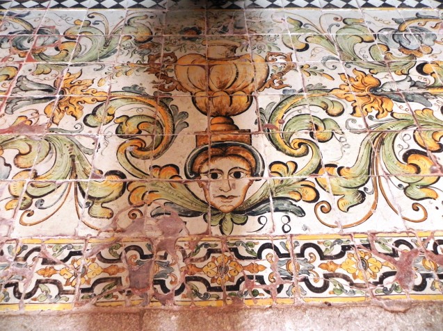 Detail of floor tiles by Nicola Giustiniani