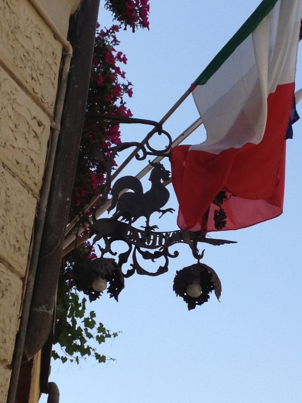 Black Rooster & Flag of Italy