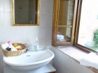 Even the bath in La Cantina has a view!