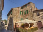 The main piazza is just steps from L'Antica Vetreria.