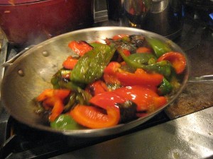 Peperonata in the making!