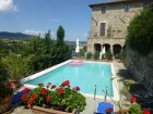 Beautiful pool with terraces for sun loungers.