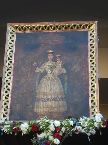 The painting of the Madonna della Bruna